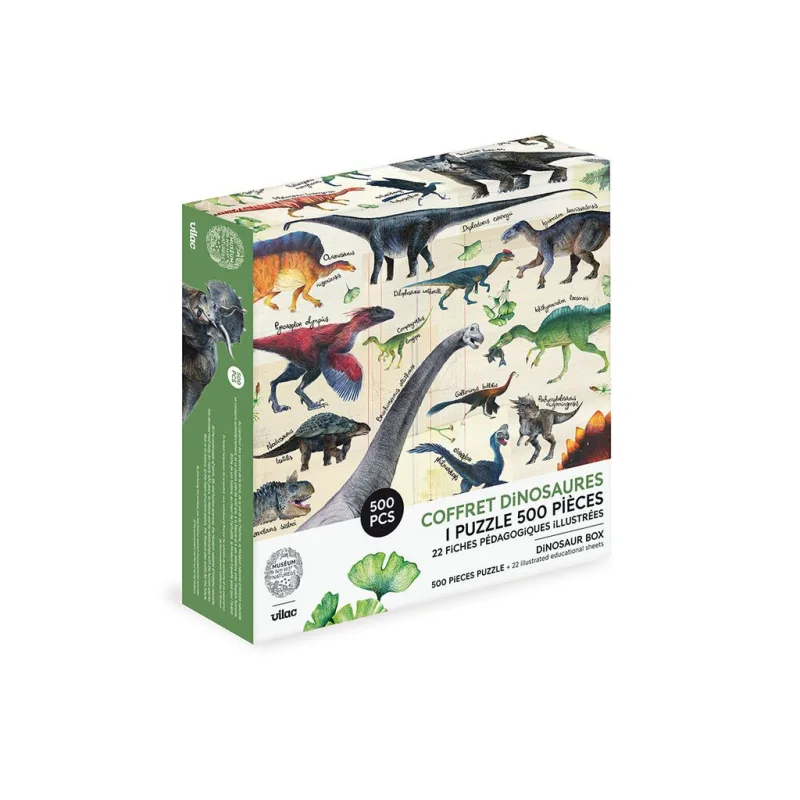 Vilac Veľké puzzle Dinosaury 500 dielikov