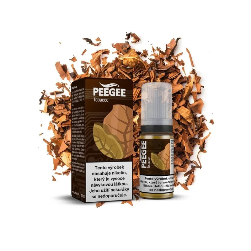 PEEGEE - E-liquid - Čistý tabák - 6mg  E-liquid
