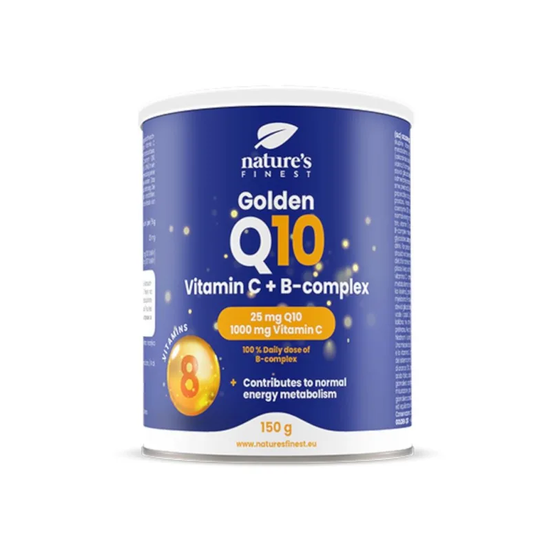 Golden Q10 + Vitamin C + B-Complex 150g (Koenzym Q10 + Vitamín C + B-komplex)