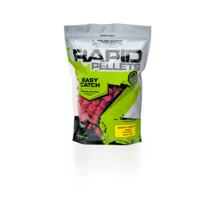 Pelety Mivardi Rapid Easy Catch Jahoda 1kg 12mm