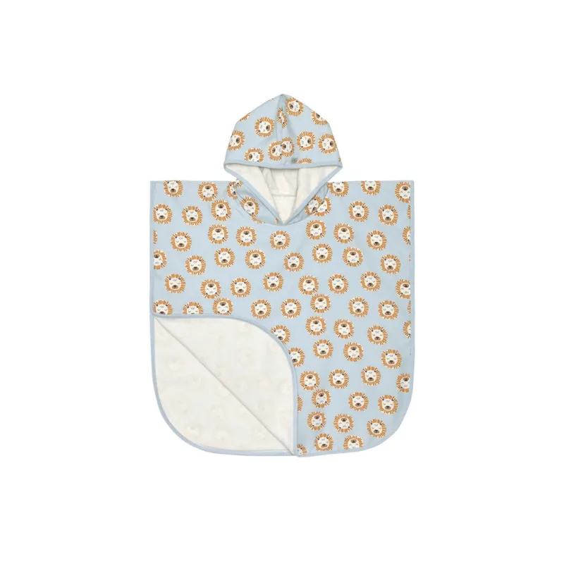 LÄSSIG Beach Poncho Lion Powder Pink