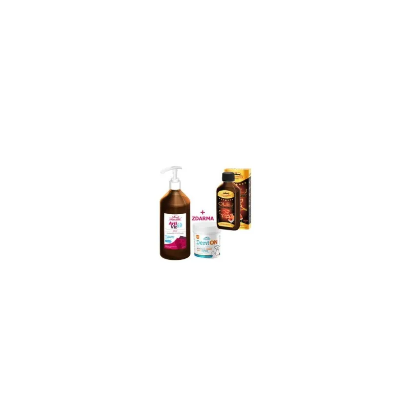 VITAR ArtiVit Sirup 1000ml+DentON100g+losos olej 200ml