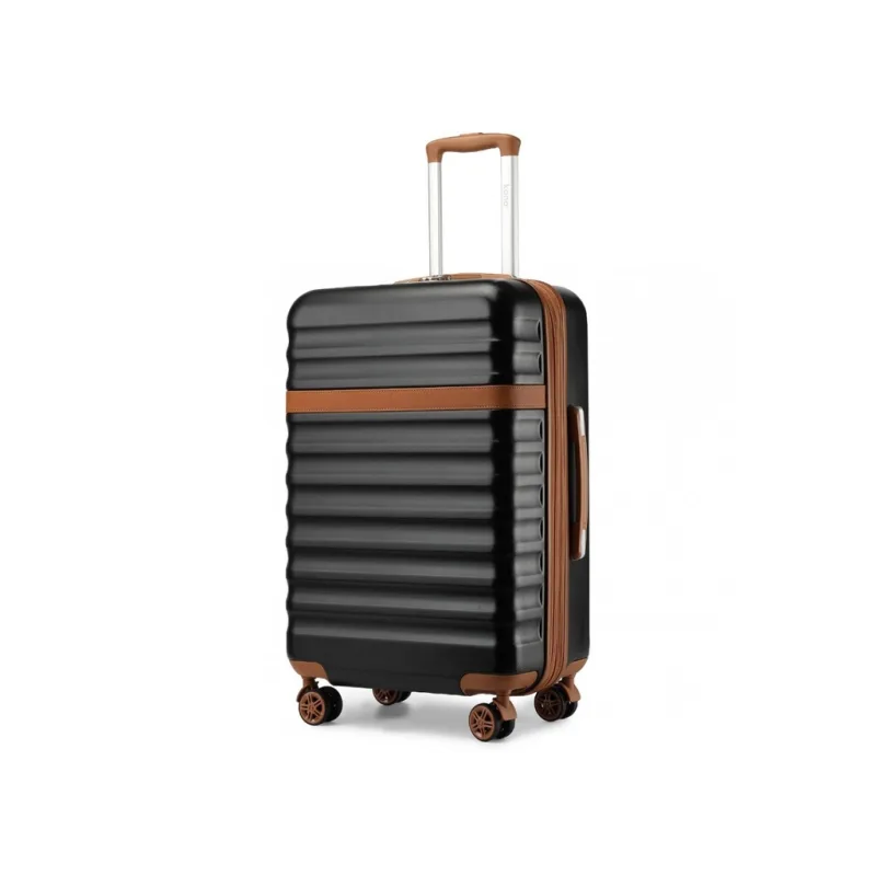 Kono 2484 Kufr spinner 75cm Černý ABS/Polykarbonát Rozšířitelný