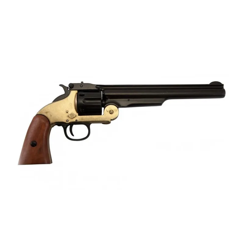 Revolver Smith & Wesson 1869 (mosaz)  + Přívěsek na klíče DENIX