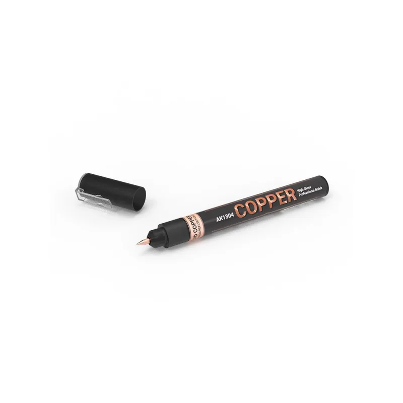 AK Interactive: AK1304 METALLIC Liquid Marker - COPPER