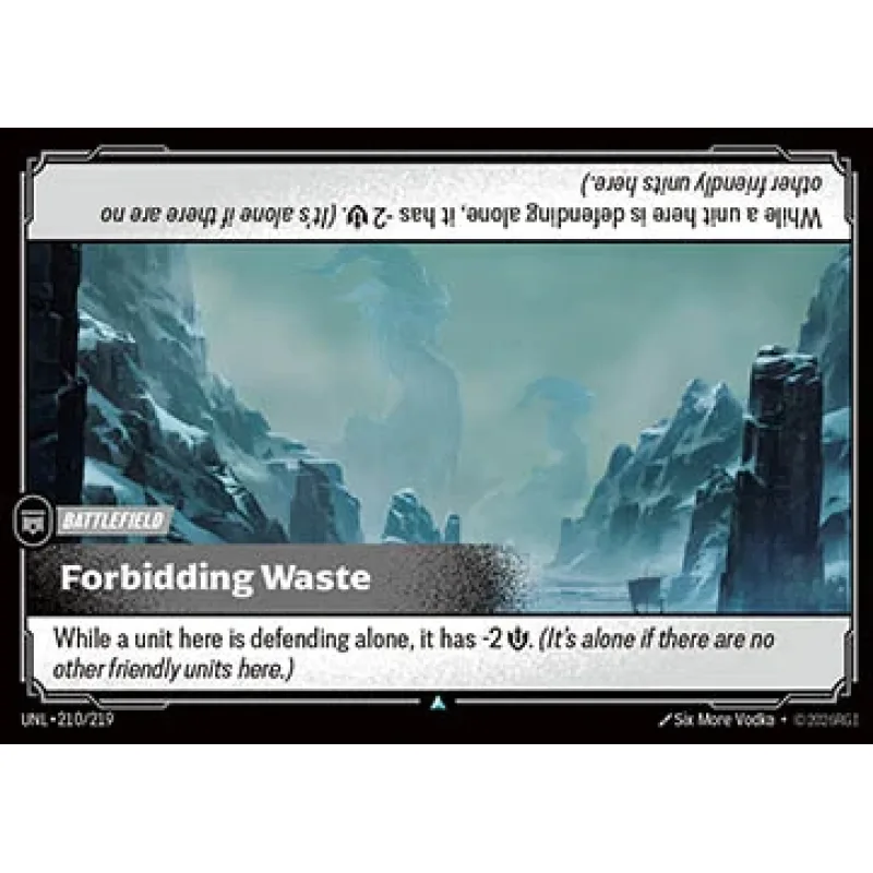 Forbidding Waste - foil