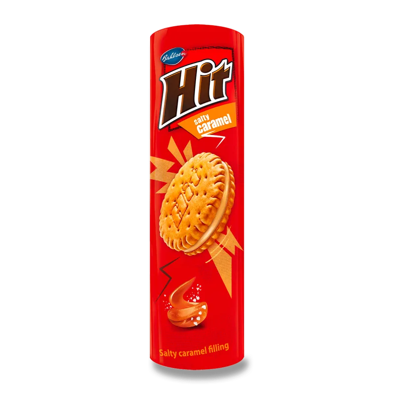 Bahlsen Hit - biscuits with salted caramel, 220 g