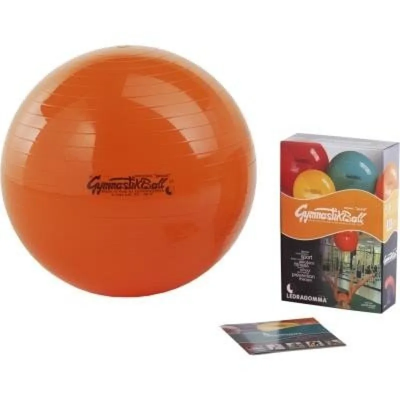PEZZI GymBall lopta, oranžová, krabička, 53 cm
