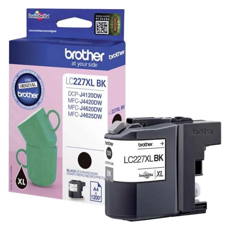 Brother originální ink LC-227XLBK, black, 1200str.