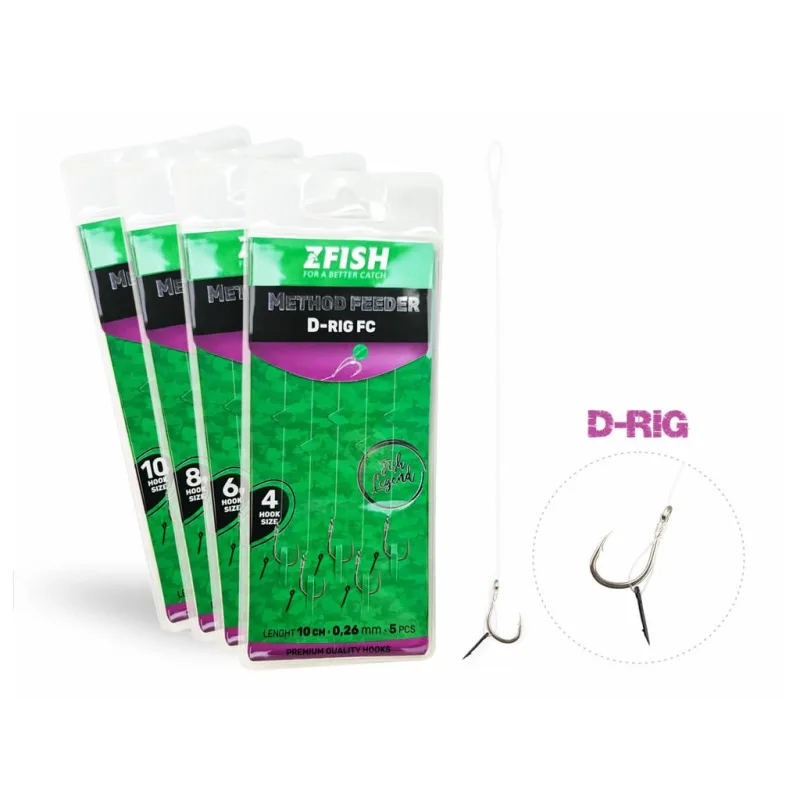 ZFISH Návazec Method Feeder D-RIG 5 ks