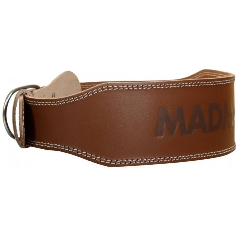 MADMAX Fitness opasek MFB246 CELOKOŽENÝ - Brown