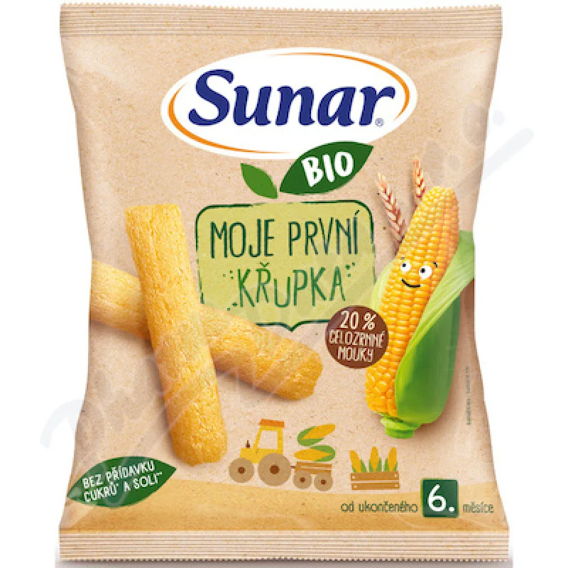 SUNAR Bio moja prvá detská chrumka 6m+ 25 g