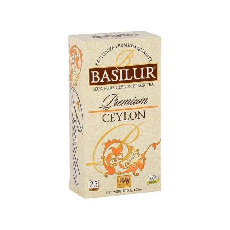 PREMIUM CEYLON - černý čaj - porcovaný 25x2g BASILUR