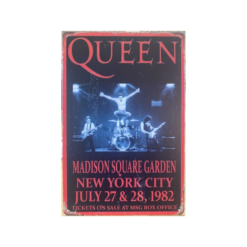 VINTAGE SIGN 20X30CM - QUEEN MADISON SQUARE GARDEN