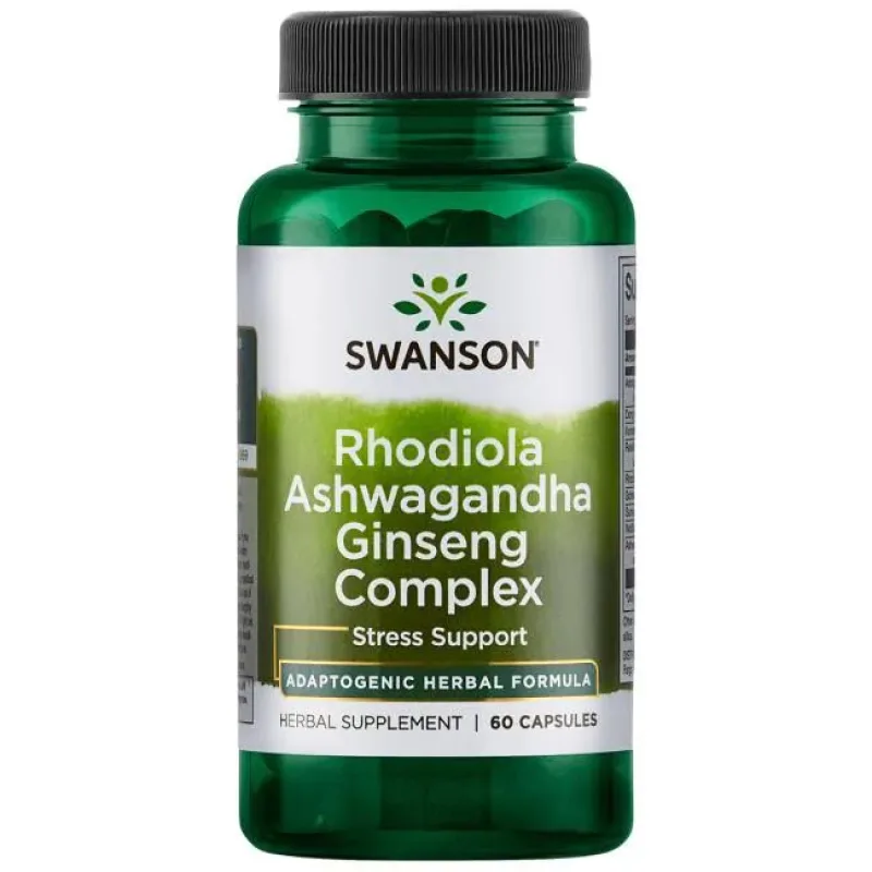 Ashwagandha Rhodiola Ginseng Complex 60 kapslí
