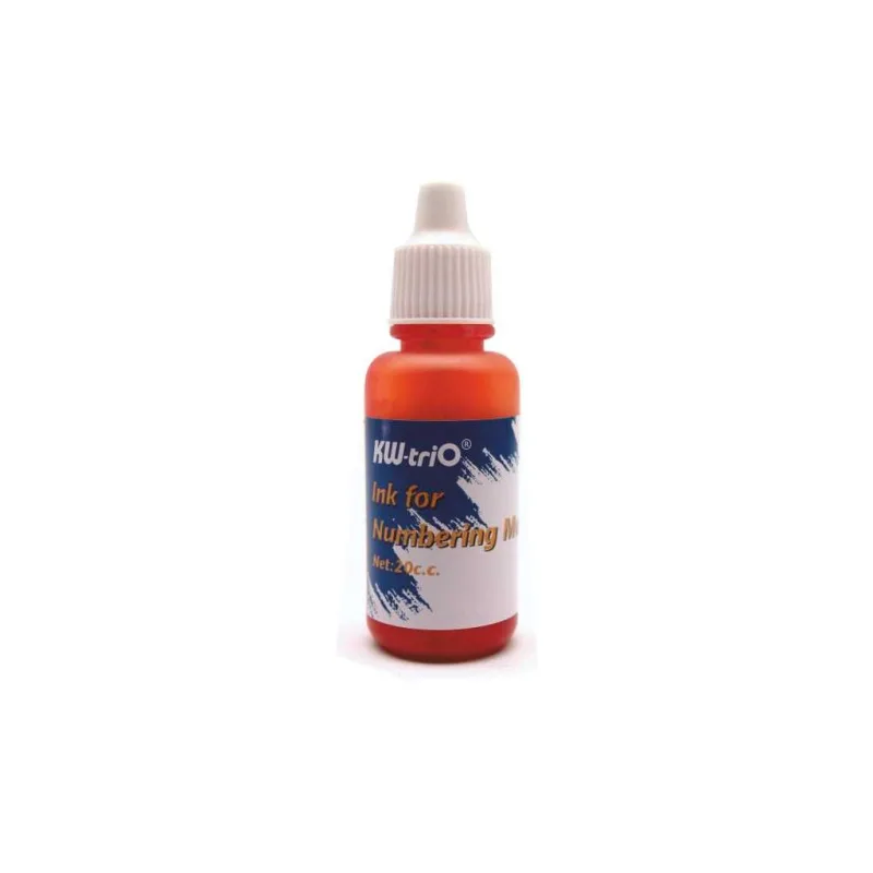 Razítková barva ČERVENÁ 20ml - POUZE PRO PAGINOVACÍ RAZÍTKA
