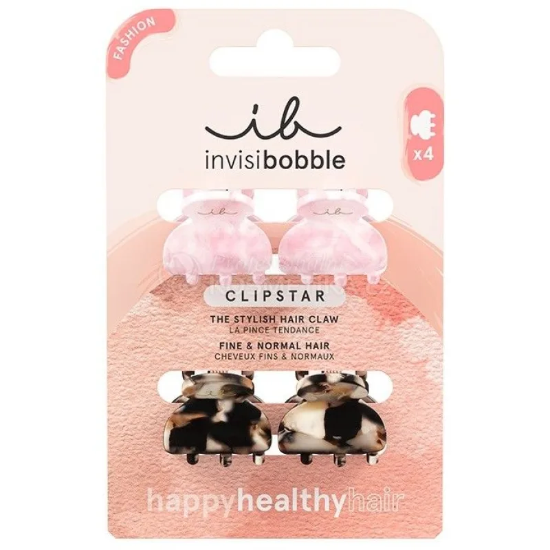 Invisibobble CLIPSTAR Petit Four - Skřipce do vlasů 4 ks