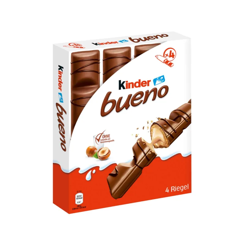 Kinder Bueno 4 ks, 86 g  - originál z Německa