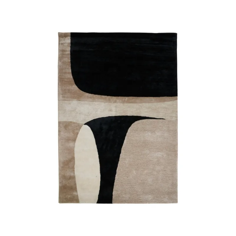 Béžovo-černý koberec Jazz 160 x 230 cm