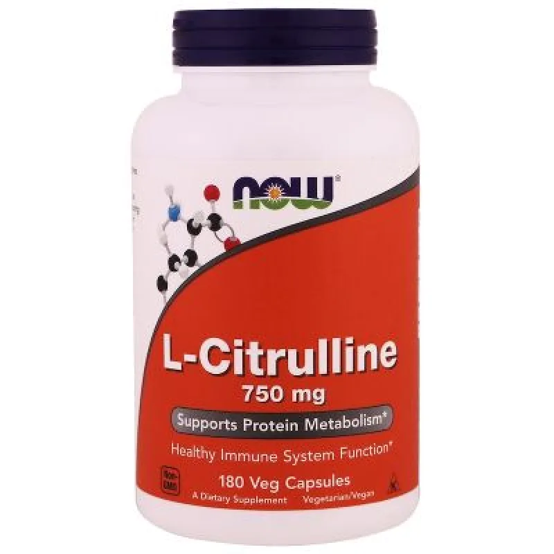 L-Citrulin, 750 mg, 180 veg.kapslí