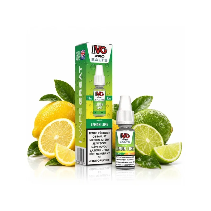 IVG Pro Salts Lemon Lime 10ml 10mg  Citron a limetka