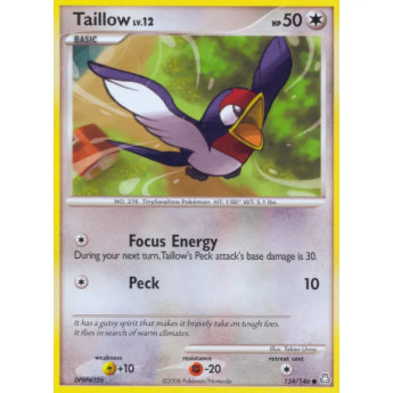Taillow Lv.12 (LA 124) - LIGHT PLAYED