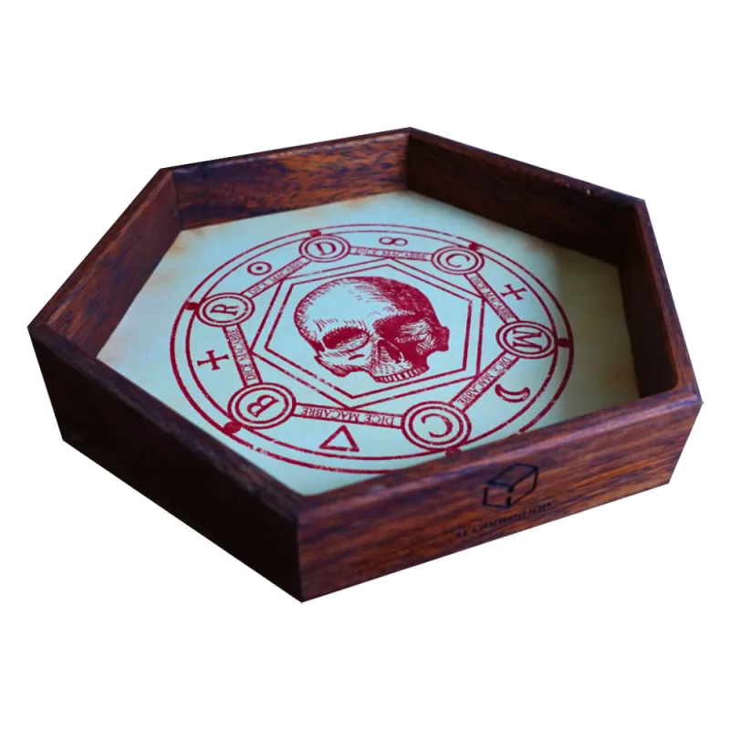 Dřevěný Dice Tray - Dice Macabre