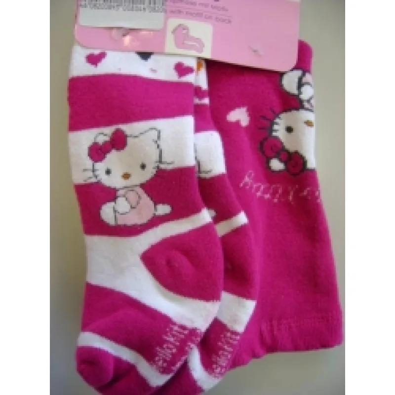Punčocháče - Hello Kitty (froté) > varianta Tmavě Růžová