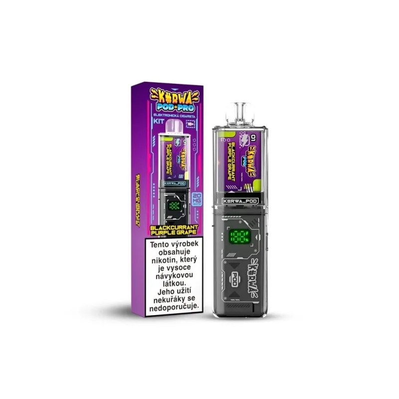 Kurwa Pod Pro Kit Blackcurrant Purple Grape  Černý rybíz, Hroznové víno
