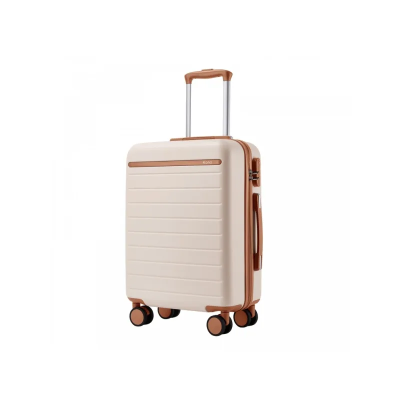 Kono 2584 cestovní kufr 55cm, ABS/polykarbonát, krémová, 34L
