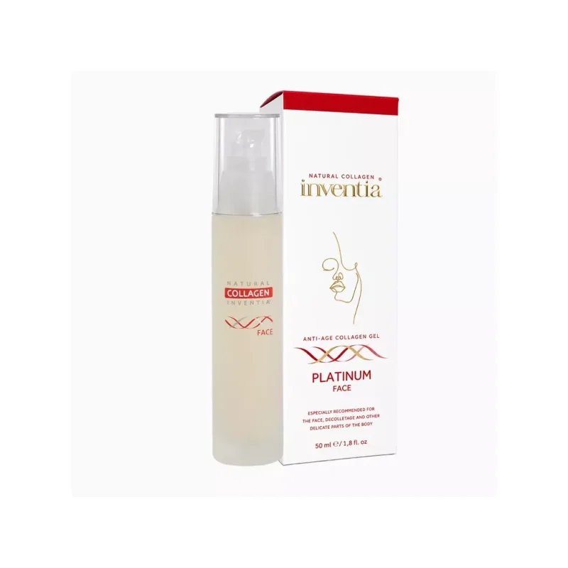 Živý kolagen na OBLIČEJ - Přírodní kolagen Inventia FACE - PLATINUM 50ml
