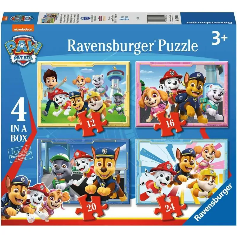 Puzzle 4v1 PAW Patrol - Labková patrola: Družina