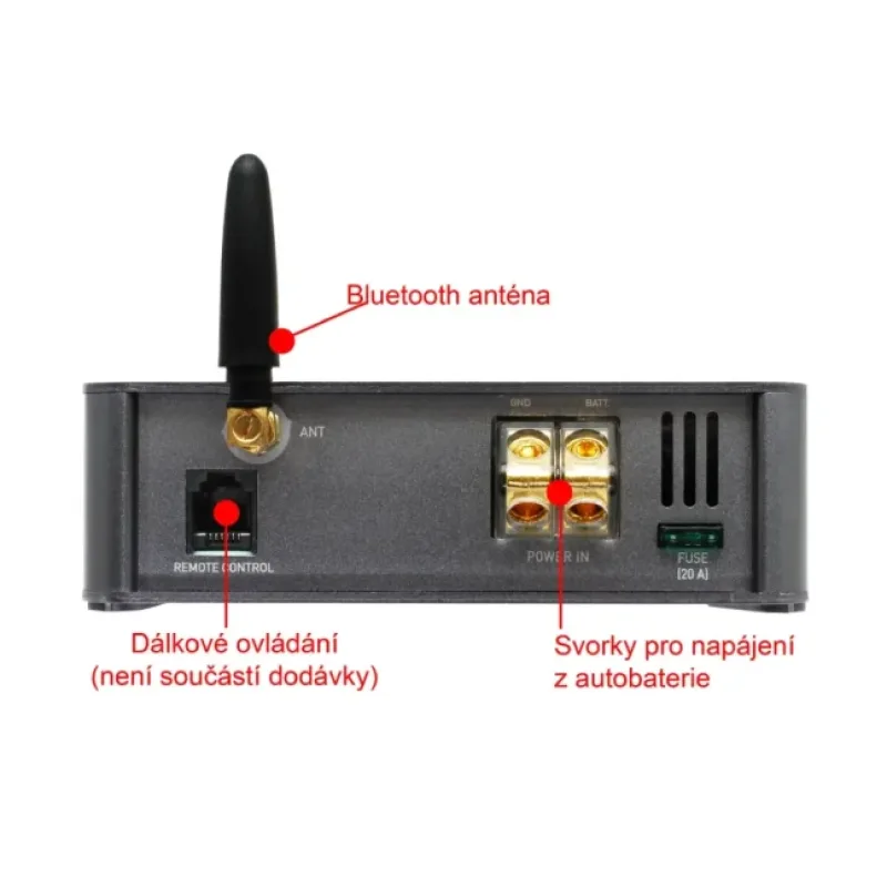 MACROM M-DSPA402 zesilovač, DSP / BT audio