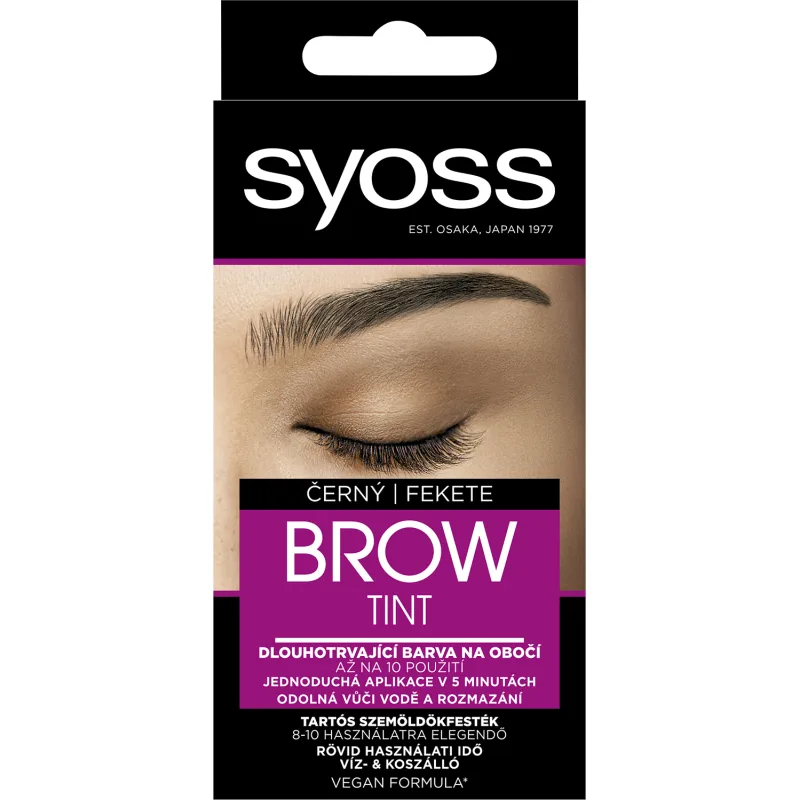 Syoss Brow Tint farba na obočie, čierna