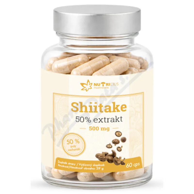 Shiitake 50% extrakt 500mg cps.60