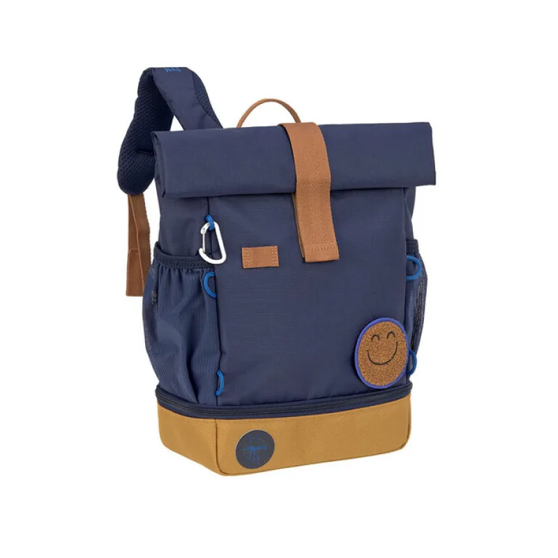LÄSSIG KIDS detský batoh LÄSSIG Mini Rolltop Backpack Little Gang navy