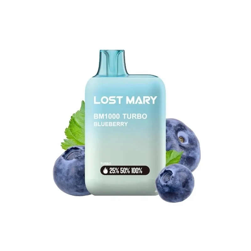 Lost Mary BM1000 Turbo Blueberry 20mg  Borůvka