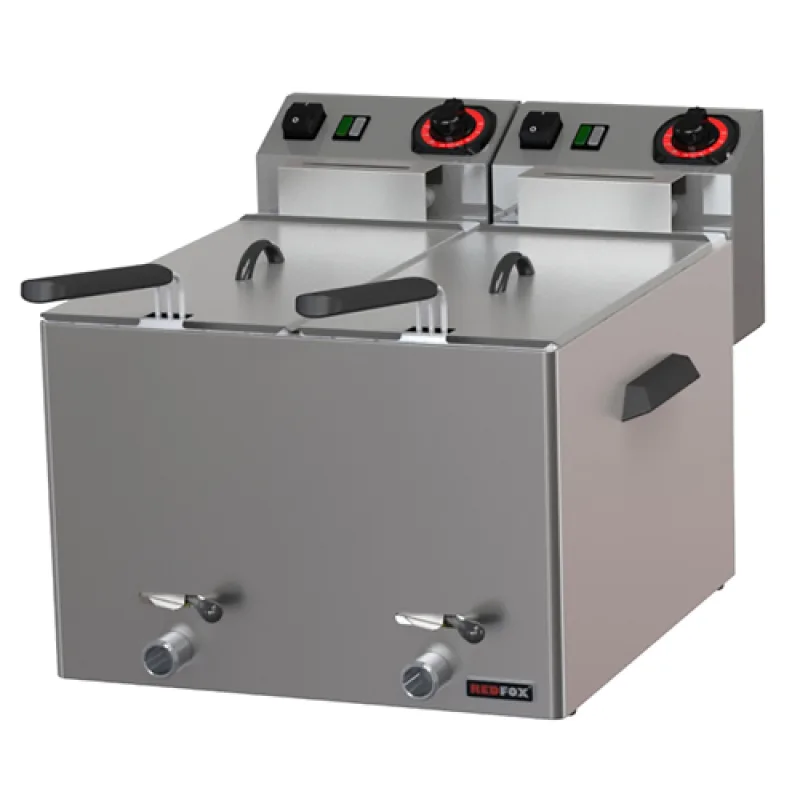 Fritéza elektrická 8 + 8 l na ryby s výpustí Redfox FE 88 V