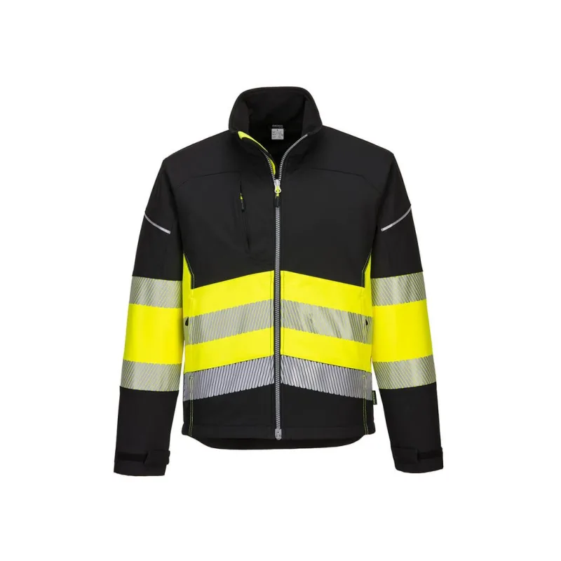 Softshellová bunda PW3 Hi-Vis Class 1