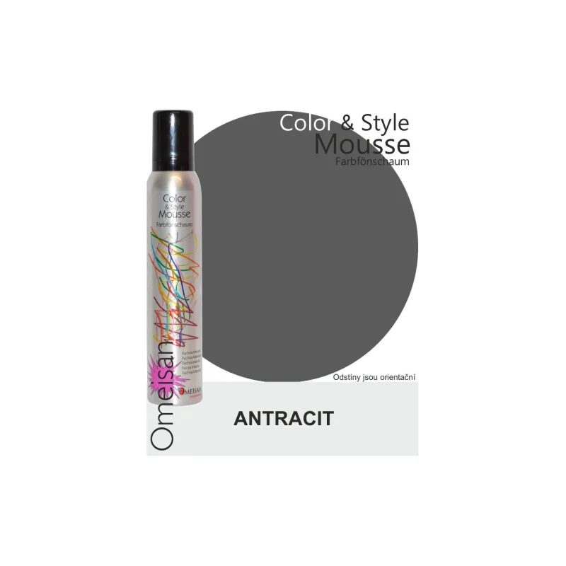 Omeisan Barevná pěna tužící Anthrazit 200ml Antracit
