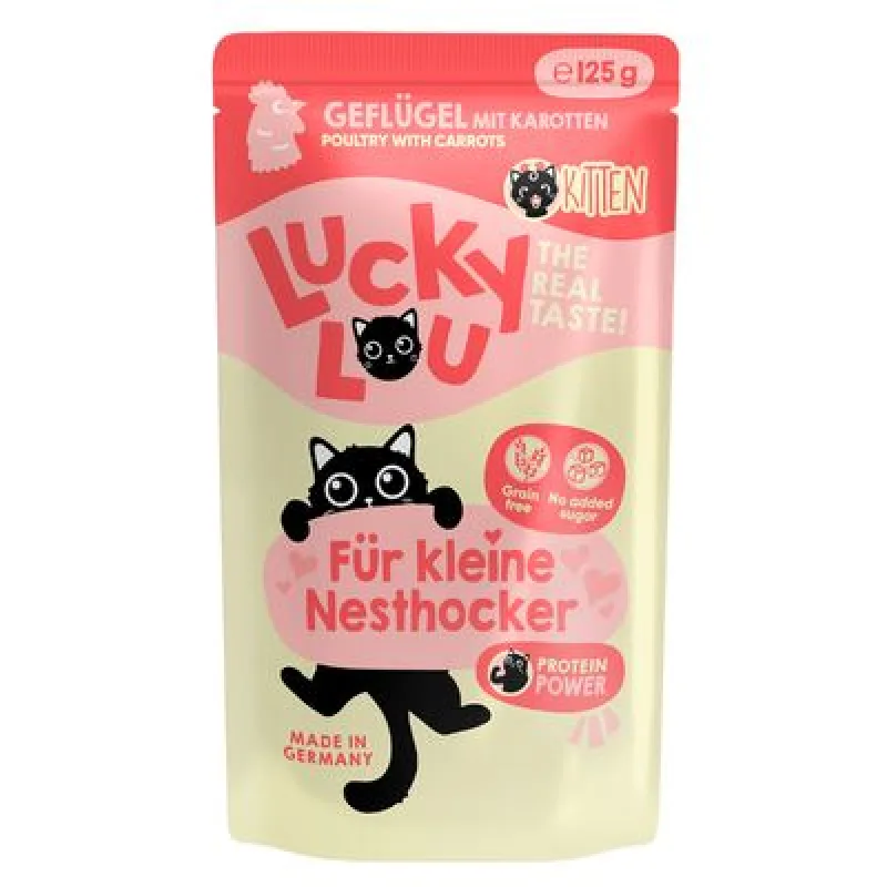 Lucky Lou Kitten 16 x 125 g hydinové