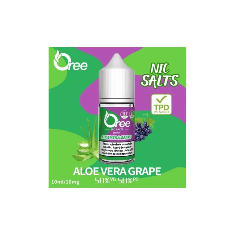 Liquid Oree SALT Aloe Vera Grape - Aloe Vera Hrozno 10ml - 10mg
