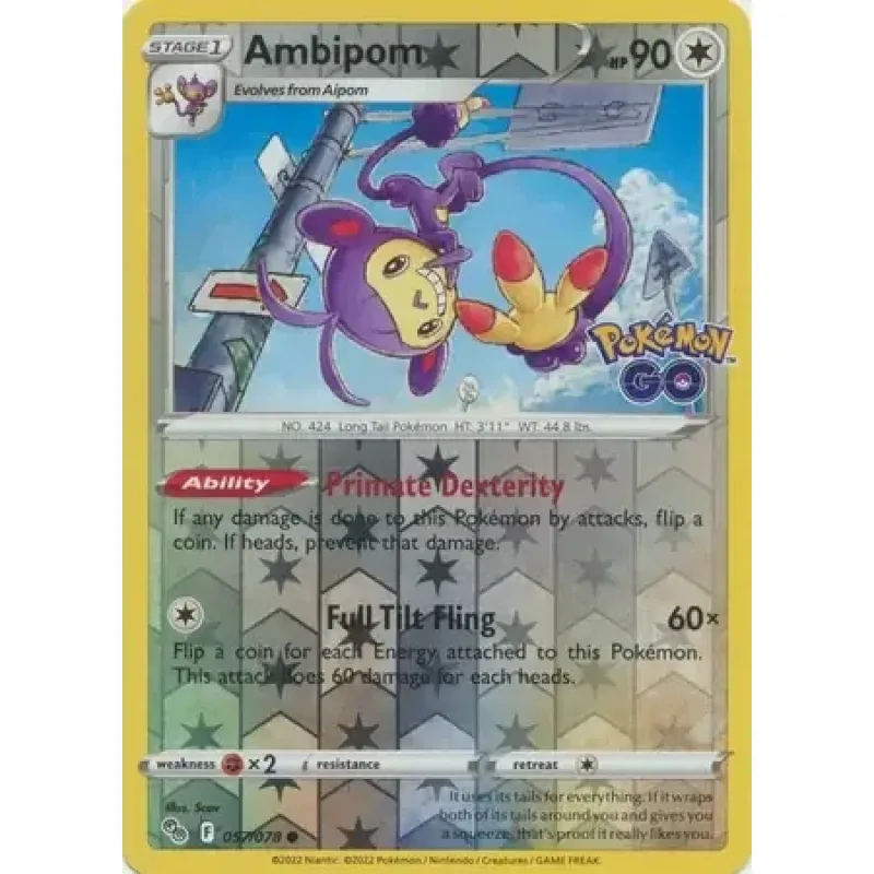 Ambipom (PGO 057) - REVERSE HOLO