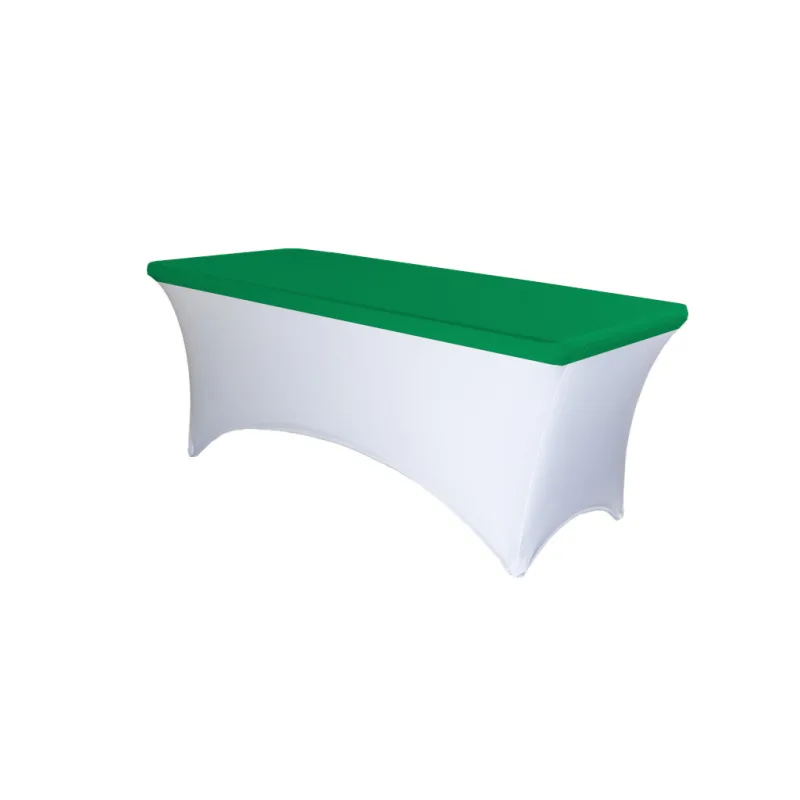 TENTino Elastick&aacute; čepice STANDARD na desku skl&aacute;dac&iacute;ho stolu 152x76 cm V&Iacute;CE BAREV Barva ubrusu: ZELEN&Aacute; / GREEN