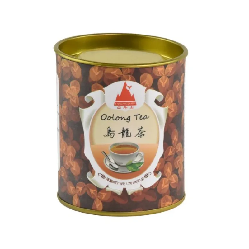Polozelený čaj China Woolong - Černý drak - 50 g plechovka