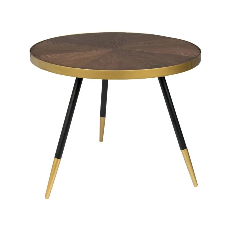 Hnědý jasanový konferenční stolek WLL DENISE 61 cm