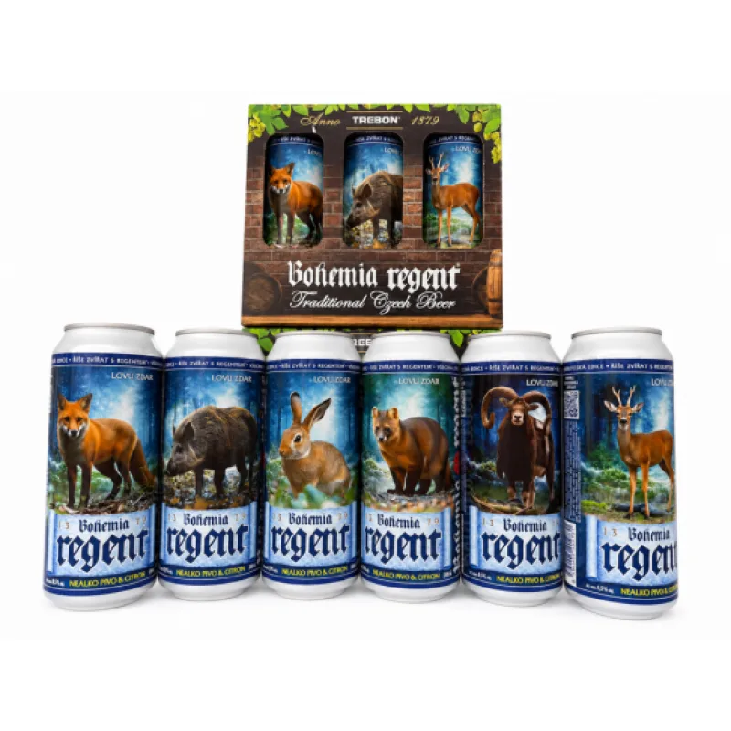 Nealko Regent - DÁRKOVÁ SADA 2 - Lemon - Myslivecká říše - 6x 0,5 l