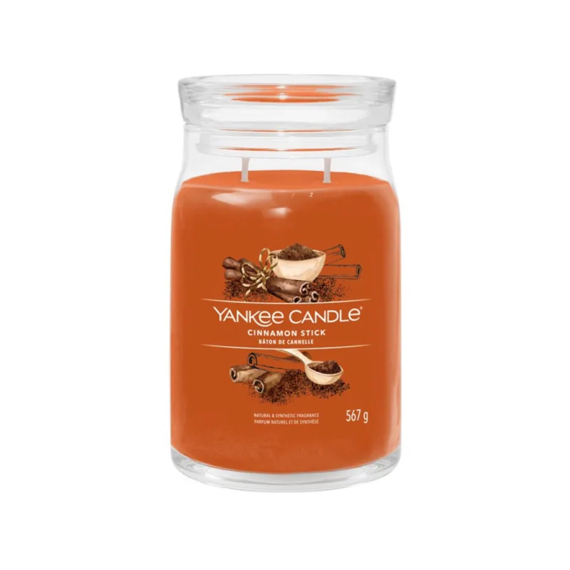 Velká vonná svíčka Yankee Candle Cinnamon Stick Signature