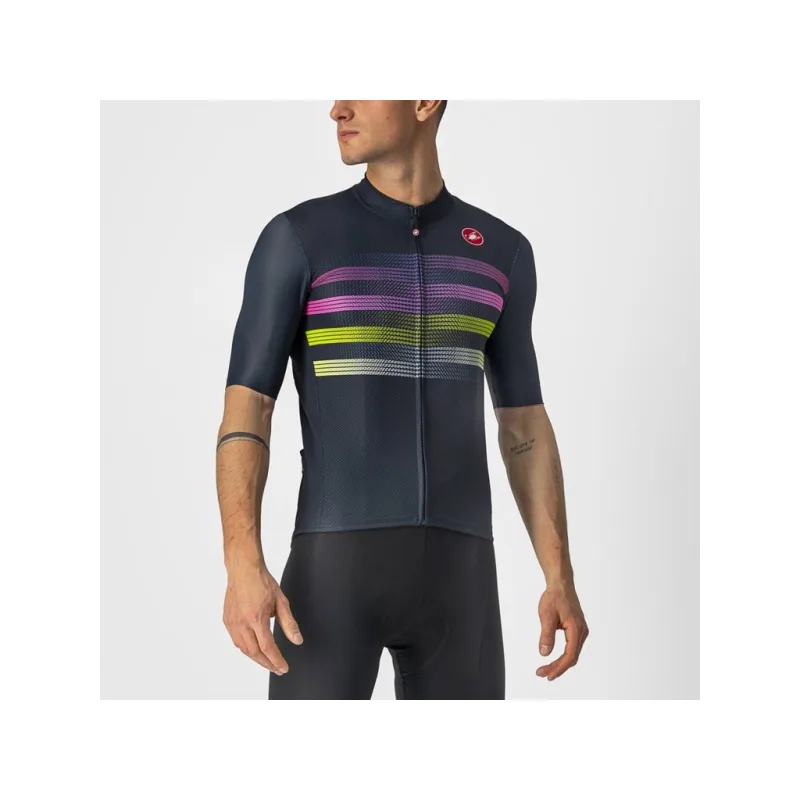 Dres Castelli Endurance Pro savile blue/pink/lime