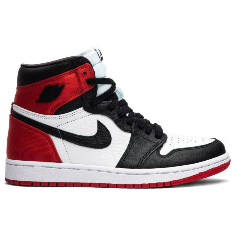 Jordan 1 Retro High Satin Black Toe (W)